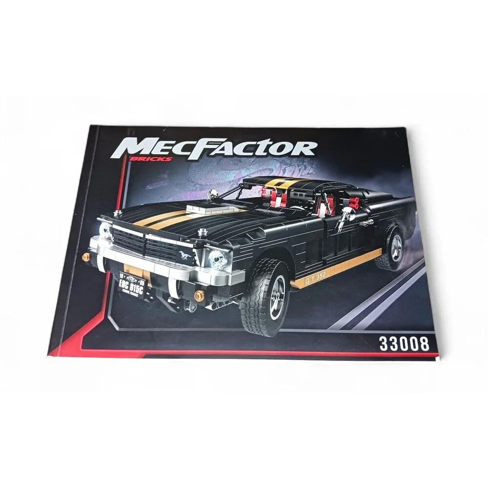 Nifeliz MECFACTOR BLOCKS Muscle Car 1965 GT 350 Race Car Building Set #33008 Box